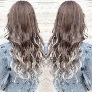 ロング カラー ヘアアレンジ 枝毛カット＆髪質改善 満足NO.1岡しゃんのヘアスタイル