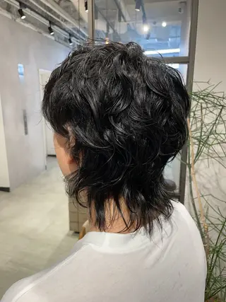 パーマ メンズ 透明感カラー✨艶髪 制作🌱山根あゆみのヘアスタイル