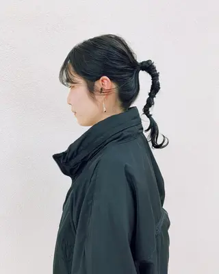 ミディアム カラー sakoda shunkiのヘアスタイル