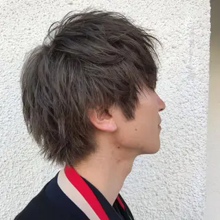 ショート カラー パーマ メンズ JUNTA 梅田茶屋町のヘアスタイル