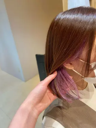 ミディアム カラー AMELY静岡呉服町店所属・末吉 帆華 AMELY呉服町店のヘアスタイル