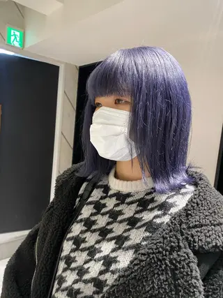 ミディアム デザイン🥇複雑履歴 ハイトーン特化のヘアスタイル