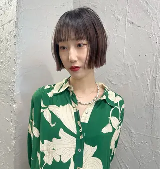 ショート ボブ/顔周りレイヤー 似合わせcut🪽のヘアスタイル