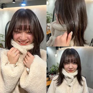 セミロング 🤎透明感ツヤカラー Chinatsu🤎のヘアスタイル
