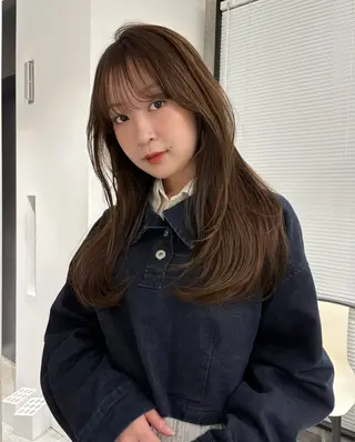 ロング カラー 原 菜帆のヘアスタイル