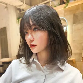 セミロング 髪質改善/縮毛矯正 松原和志のヘアスタイル