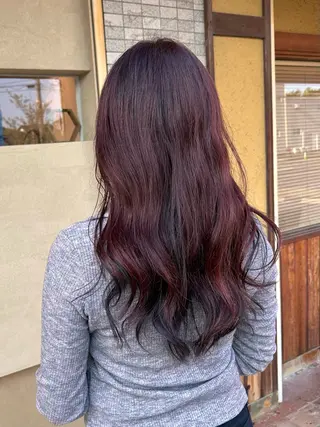 ロング ツヤ感/透明感カラー /蟹江/harunaのヘアスタイル