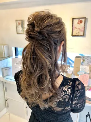 ロング ヘアアレンジ ✨韓国風カット/艶髪 カラー✨yumeのヘアスタイル