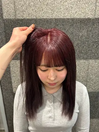 カラー morio コトミのヘアスタイル