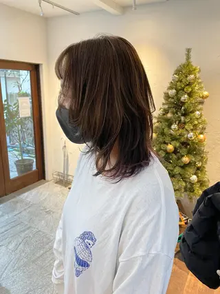 ミディアム カラー 高橋 愛美のヘアスタイル