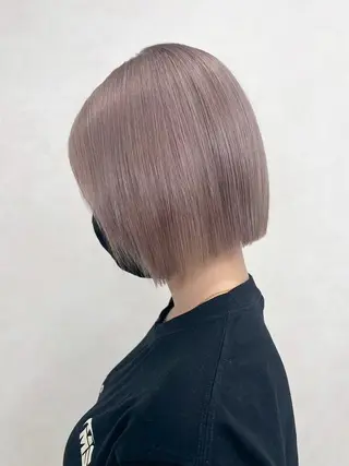 ミディアム カラー 髪質改善ストレート髪 質改善カラー特化中崎のヘアスタイル