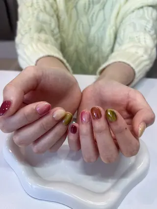 ネイル NAGISA🧁🎀 持ち込み⌇パラジェルのネイルデザイン