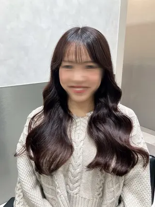 ロング カラー GO TODAY SHAIRE SALON原宿vita店舗所属・💖ブリーチなし透明 感💖ASAHIのヘアスタイル