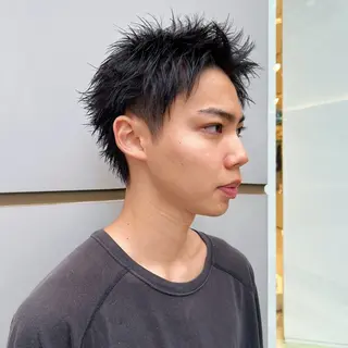 ショート メンズ TRICCA 銀座所属・奏羽　"メンズ ・パーマ・ショート"のヘアスタイル