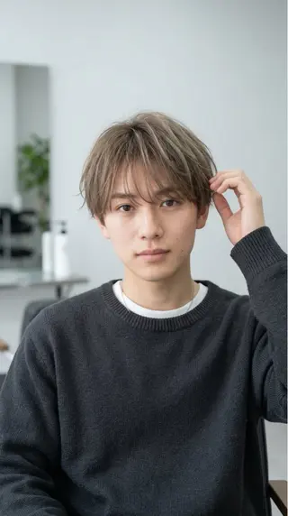 ミディアム カラー メンズ 🔮メンズ縮毛矯正 メンズパーマ💎竹永のヘアスタイル