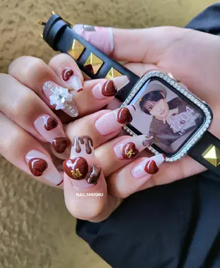 ネイル 3dパーツ/流行り 👧shushu❤️のネイルデザイン