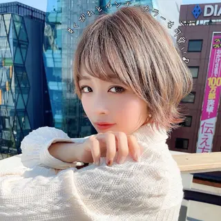 ショート カラー 大人かわいい💍🤍 ボブ/ショートボブのヘアスタイル