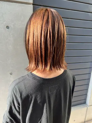 ミディアム カラー IKU ミニボブ名古屋のヘアスタイル