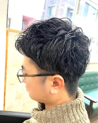 ショート パーマ メンズ 薮内 香保里のヘアスタイル