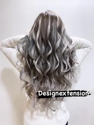 セミロング 💎馴染むエクステ ×カラーTOMO💎のヘアスタイル