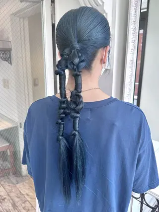 ロング ヘアアレンジ 髪質改善・艶髪カラー 🌷miku🌷のヘアスタイル