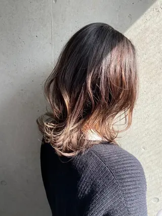 ミディアム 中山 丈也のヘアスタイル