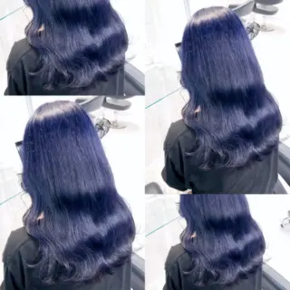 ロング カラー ヘアアレンジ メンズ 🦋重くない暗髪🦋 Hana🦋のヘアスタイル