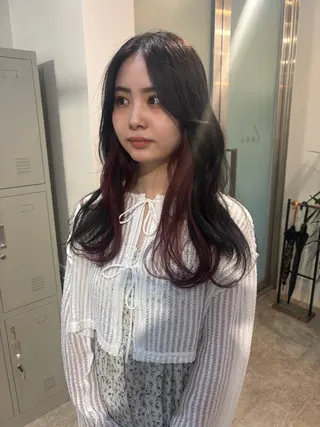 ロング カラー lani hair salon所属・SHOTO ハイトー ン/デザインカラーのヘアスタイル