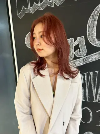 ミディアム カラー メンズヘア/レイヤー /ボブ山内春輝のヘアスタイル