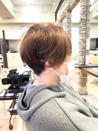 ショート 地毛風ストレート ⚡️下ノ村柊斗⚡️のヘアスタイル