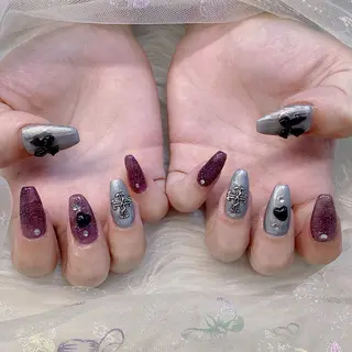 ネイル パーツ全部¥110 サロンミミのネイルデザイン