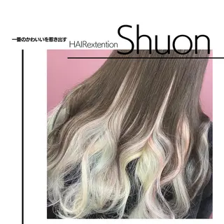 ロング カラー パーマ ヘアアレンジ extentionspace Shuon所属・KITTY 立川のマツエク・マツパデザイン