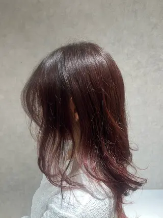 ミディアム 茶園 空のヘアスタイル