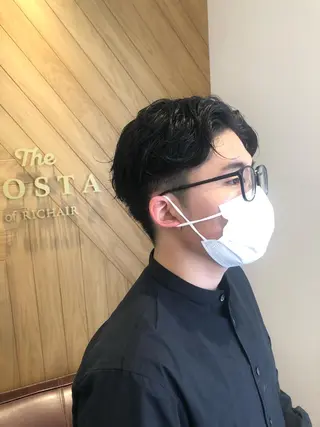 ショート メンズ 鈴村 大介のヘアスタイル