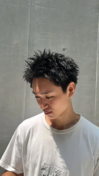 ショート シャドウパーマ/メン ズカット/だいじゅのヘアスタイル
