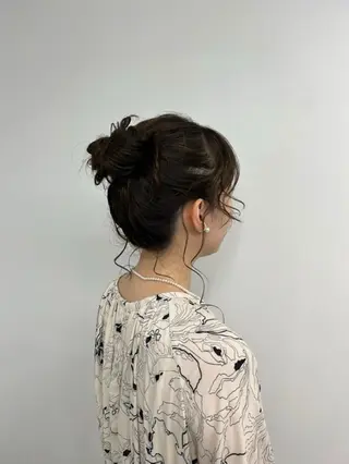 ヘアアレンジ 透明感カラー/ アレンジ/篠崎渚彩のヘアスタイル