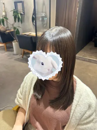 セミロング 金澤 七海のヘアスタイル