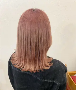 ミディアム カラー 透け感カラー🌿 小島 りなのヘアスタイル