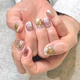 ネイル Seemly 千田町店所属・フラワーパラジェル 🌸シームリーエミのネイルデザイン