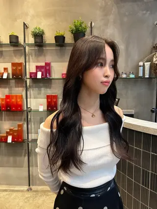 ロング 髪質改善 ANFINI所属・ボブ・レイヤー 田中 励也のヘアスタイル