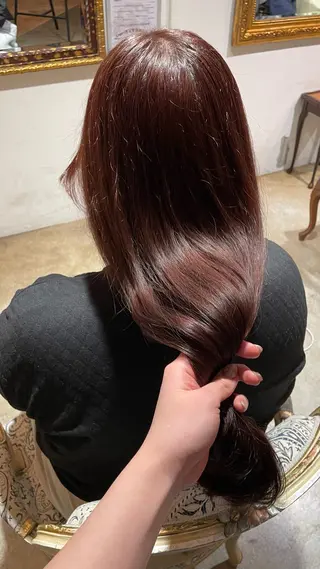 ロング カラー Milial所属・松下 穂乃香のヘアスタイル