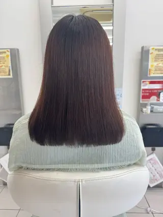 ミディアム 暖色カラー🍒ྀི Riona🎀のヘアスタイル