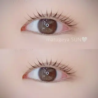 マツエク・マツパ カットスタジオピエロ所属・若江岩田マツエク SUNのマツエク・マツパデザイン