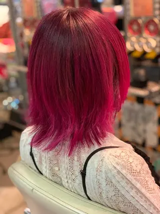 ミディアム カラー haco+所属・🌈派手髪エクステ ブレイズ🌈ひろとのヘアスタイル