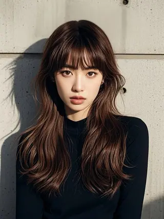 ロング ウルフカット 811 大阪梅田 ウルフのヘアスタイル