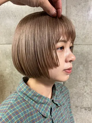 ショート カラー リュウド/ハイトーン /ブリーチ/名古屋のヘアスタイル
