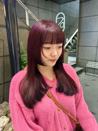 ロング カラー 🇰🇷韓国スタイル /束間まつげ🎀ミキのマツエク・マツパデザイン