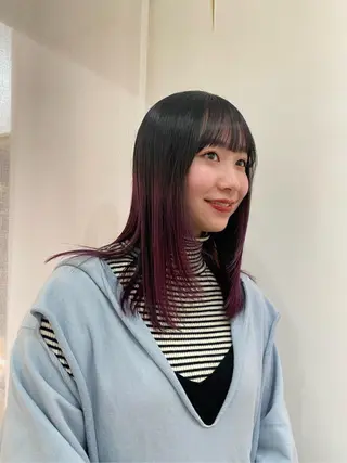 ロング 🎀透明感× 暖色カラーつな🎀のヘアスタイル