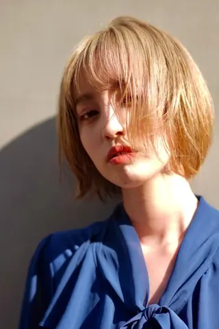 ショート Trip 大名🌟 ブリーチなしカラーのヘアスタイル