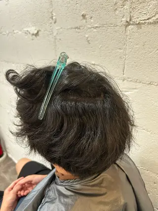 パーマ メンズ AMBERGLEAM Hair&Cloth Yoga所属・Ryo☘縮毛矯正/ メンズ/ブリーチ/のヘアスタイル